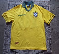 90s umbro ブラジル代表 ロマーリオ 1994年 サッカーシャツ - メルカリ
