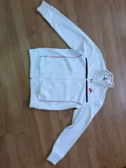 ナイキ 白 黒 ライン ジップアップ ジャケット