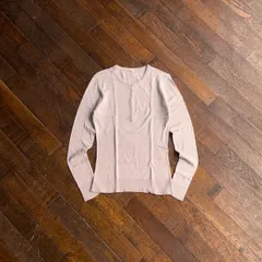 無印良品 ヘンリーネックニット ピンクベージュ くすみピンク ハイゲージニット オフィカジ ベーシック Mサイズ