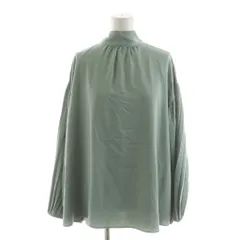 ミラオーウェン Mila Owen シャツ ブラウス 長袖 リボン 0 緑 グリーン /RR