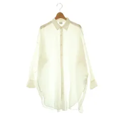 アーバンリサーチ ドアーズ URBAN RESEARCH DOORS シャツ ブラウス チュニック丈 長袖 M ホワイト /ES