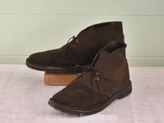 D099 メンズ Clarks デザートブーツ スウェード 茶 26.5cmくらい