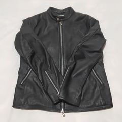 未使用級牛革 3L】ホーンワークス ライダースジャケット パンチング