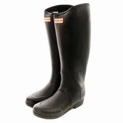 ハンター HUNTER ラバーブーツ ロング 長靴 レインシューズ ブーツ UK4 23cm 黒 ブラック /☆G