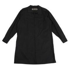 ブラックコムデギャルソン 24SS サイドスリット ロングシャツ 黒 L