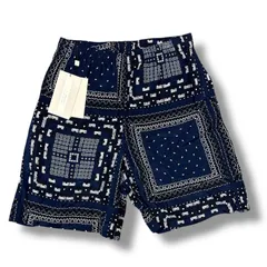 参考上代27500円 未使用 N.HOOLYWOOD Line Hawaiian shorts ラインハワイアンショーツ ハーフパンツ エヌハリウッド 1223-CP02-003    ネイビー 38 （96279A）のサムネイル