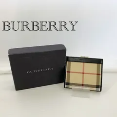 バーバリー BURBERRY コンパクトウォレット 財布 がま口財布 二つ折り財布  ノバチェック  ユニセックス 鞄
