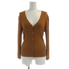 アナイ ANAYI カーディガン ニット Vネック 長袖 38 茶 ブラウン 102118-16-280-81-380 /RO