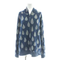 ゴースローキャラバン go slow caravan ジップアップパーカー 総柄 3 ネイビー /AP