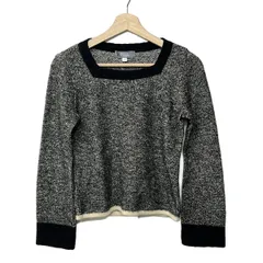 FRANCO FERRARO(フランコフェラーロ) 長袖セーター サイズ2 M レディース美品  - 黒×グレーベージュ×アイボリー