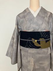 新品未使用 正絹夏もの 明石ちぢみ 涼感縞 裄69 - メルカリ