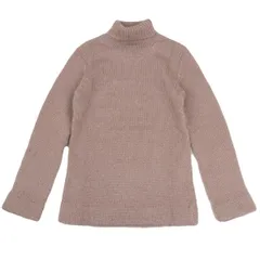 コムデギャルソンオムプリュスCOMME des GARCONS HOMME PLUS ウール混タートルネックニットセーター ピンクベージュM位