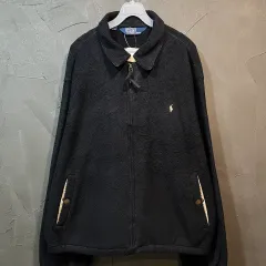 2XL Polo ポロ ラルフローレン ヴィンテージ フリース ジップアップ ジャケット