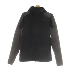 アディダス adidas ジャケット ジップアップパーカー フーディー S 黒 ブラック 切替 長袖 /AU