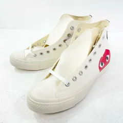 【尾張小牧店】 中古 CONVERSE | コンバース ×PLAY COMME des GARCONS スニーカー AZ-K113-001 ホワイト 27.0cm【126】【専】