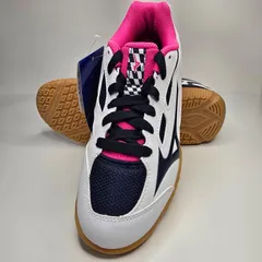 卓球シューズ ミズノ クロスマッチソード 22.5 ホワイト×ネイビー×ピンク 新品