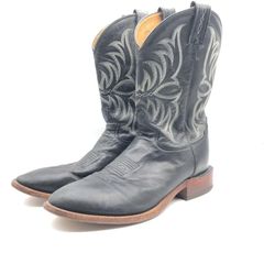 中古】Tony Lama ウエスタンブーツ 10 1/2 ブラック 11890790