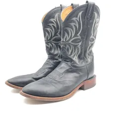 【中古】Tony Lama ウエスタンブーツ 10 1/2 ブラック 11890790 トニーラマ[17]