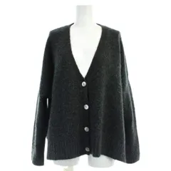 シロ siro デ ラボンテ de labonte ホイップヤーン Vネック ニット カーディガン 長袖 M 黒 ブラック R343110 /AP