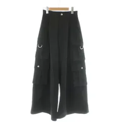 ハレ HARE カーゴパンツ F 黒 ブラック ワイドシルエット /AP