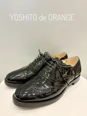 【YOSHITO de ORANGE】ブローグシューズ　レースアップシューズ　24㎝　クラシック　ウィングチップ　エナメル