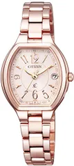 [シチズン] 腕時計 クロスシー 光発電エコ・ドライブ 防水 ハッピーフライト ピンク エコ・ドライブ 電波時計 Stainless Steel Line Happy Flight シリーズ ES9365-54W レディース☆彡