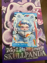 未開封POP MART(ポップマート) MY(マイ) LITTLE(リトル) PONY(ポニー) キーホルダー Skull Panda(スカルパンダ) レインボー(レインボー) ダッシュ