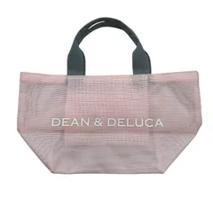 170990 DEAN & DELUCA メッシュトートバッグ ピンク ポリエステル