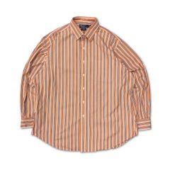 90s ラルフローレン 裾ポニー ビッグシャツ L 黄色ストライプ 8386B 90s ラルフローレン 裾ポニー ビッグシャツ L 黄色ストライプ 8386B
