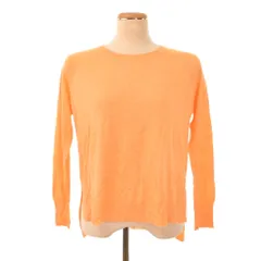 ザラ ZARA KNIT ニット カットソー 長袖 M オレンジ ■GY58