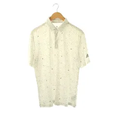アディダス adidas ポロシャツ 半袖 総柄 L 白 /NR ■GY58