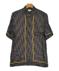 極美品】VERSACE 背面ロゴ マリン柄 開襟シャツ 44 | Mercari