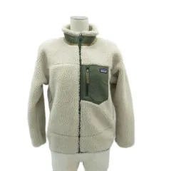 パタゴニア Patagonia フリースジャケット 上着 ミドル丈 L オフホワイト スタンドカラー ボア /HO19 ■GY60