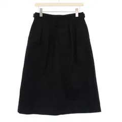 マーガレットハウエル MHL. ロングスカート タック 2 ブラック 595-7232502 /KH