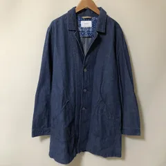 s815　INHERIT デニム　ジャケット　コート　M　インディゴ