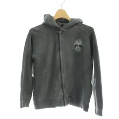 ヒステリックミニ Hysteric MINI ジップアップパーカー 140 グレー スカル ドクロ /AP