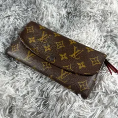 ヴィトン モノグラム ポルトフォイユ エミリー フューシャ 長財布イニシャル入り YS26B-063