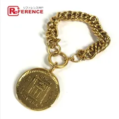 CHANEL シャネル ブレスレット カンボン ロゴ メタル ゴールド