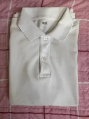 UNIQLO 白 半袖 ポロTシャツ M