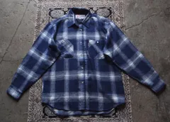 90s00s jungle storm  ombre check shirt オンブレチェック　シャツ　L