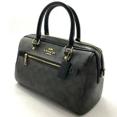 【倉吉店】 中古 COACH | コーチ ハンドバッグ シグネチャー 2wayバッグ ローアンサッチェル F83607 シグネチャー 【122】
