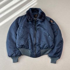 USA製 50s 復刻 ALPHA INDUSTRIES flight jacket TYPE B-15C XL navy