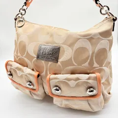 【良品✨】COACH Y2K POPPY 2WAY shoulderbag signature コーチ ポピー ショルダーバッグ シグネチャー