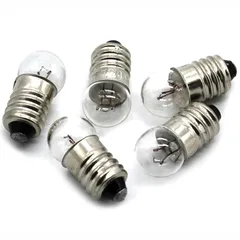 【迅速発送】オーディオファン 豆電球 約5w 2.5V 0.3A スポット球 バルブ 懐中電灯用 電球色 5点 LEDではありません 5点 1のサムネイル