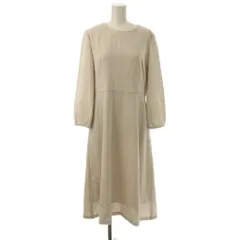 アンタイトル UNTITLED ワンピース 2 ベージュ 無地 長袖 ロング丈 /JP