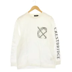 ブラックレーベルクレストブリッジ BLACK LABEL CRESTBRIDGE ヘビーウェイトカットソー Tシャツ ロンT 長袖 ロゴ M 白 51P80-490-02 /KH