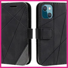 iPhone15_ブラック iPhone ケース 手帳型 財布型 カード収納 スタンド機能 サイドマグネット TPUケース 軽量 ストラップホール 収納力 QI充電対応 横置き機能 アイフォン レザーケース ソフトシリコン 全面保護 (ブラック, iPhone