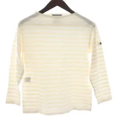 セントジェームス SAINT JAMES カットソー I42-44 ベージュ ボーダー柄 長袖 ボートネック /NS