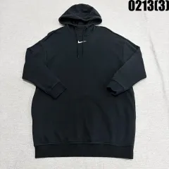 XS NIKE ブラック フード Tシャツ ロング丈 0213