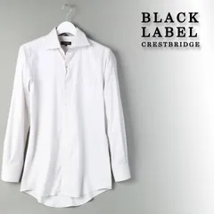 新品 BLACK LABEL CRESTBRIDGE ブラックレーベル・クレストブリッジ　 シャドーストライプセミワイドカラーシャツドレスシャツビジネスシャツサンプル品 M # 061